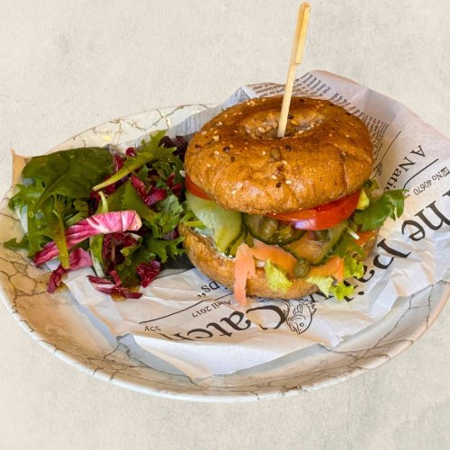 Salmon bagel