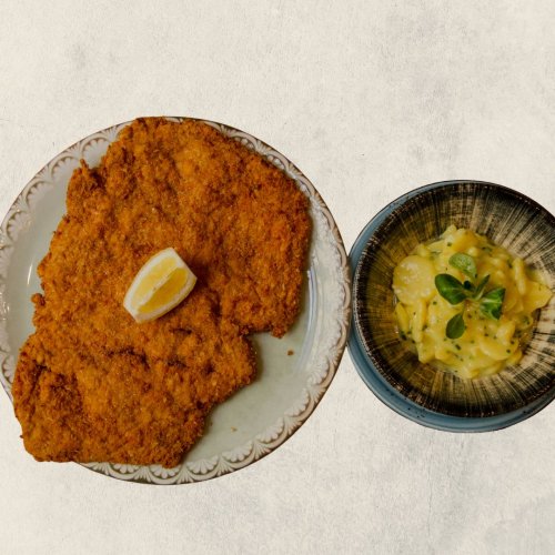 Veal wiener schnitzel 